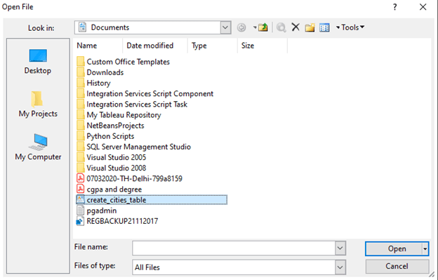 SQL extensions output 4