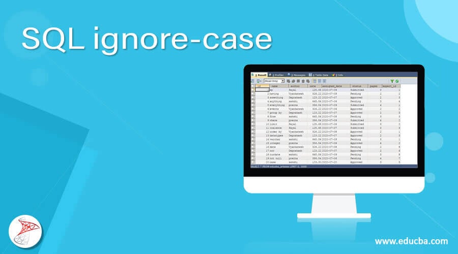 How To Use Ignore Case In Sql Query