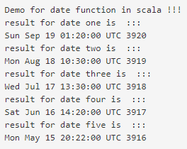 Scala Date Function 3