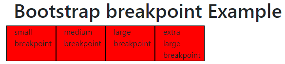 bootstrap breakpoints 1