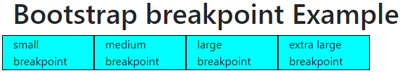 bootstrap breakpoints 2
