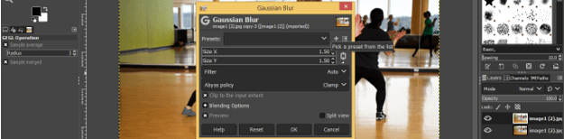 Blur Effect in GIMP 6