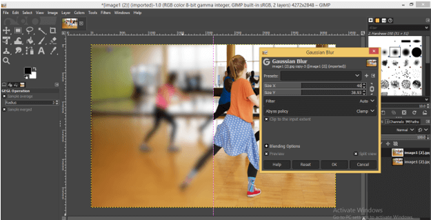 Blur Effect in GIMP 9
