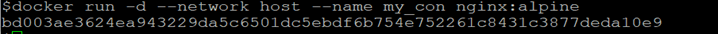 Docker network host output 3