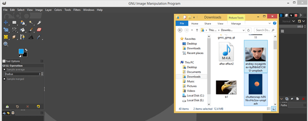 GIMP import image output 10