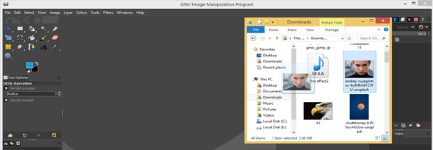 GIMP import image output 8