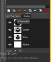GIMP invert colors output 10