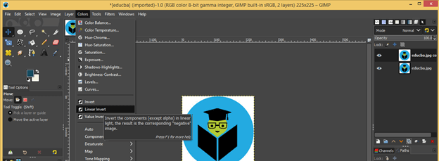 GIMP invert colors | Learn How to use Invert Colors in GMIP?