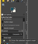 GIMP remove background output 9.2