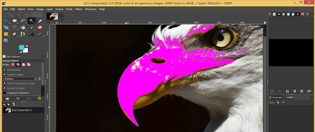 GIMP replace color output 4