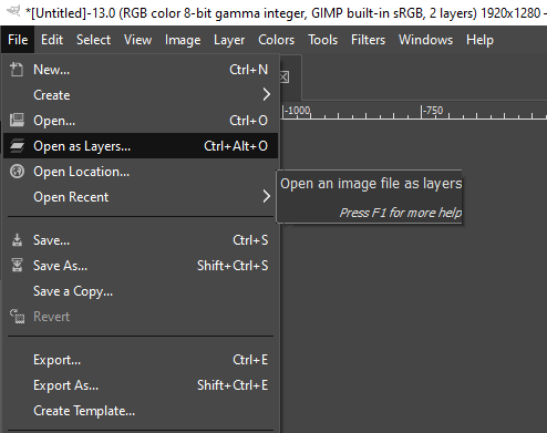 GIMP resize layer output 4