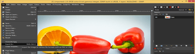 GIMP save as png output 6