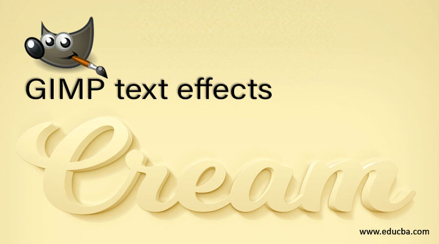 GIMP text effects
