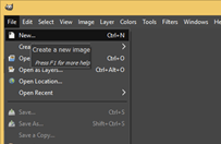 GIMP text outline output 1