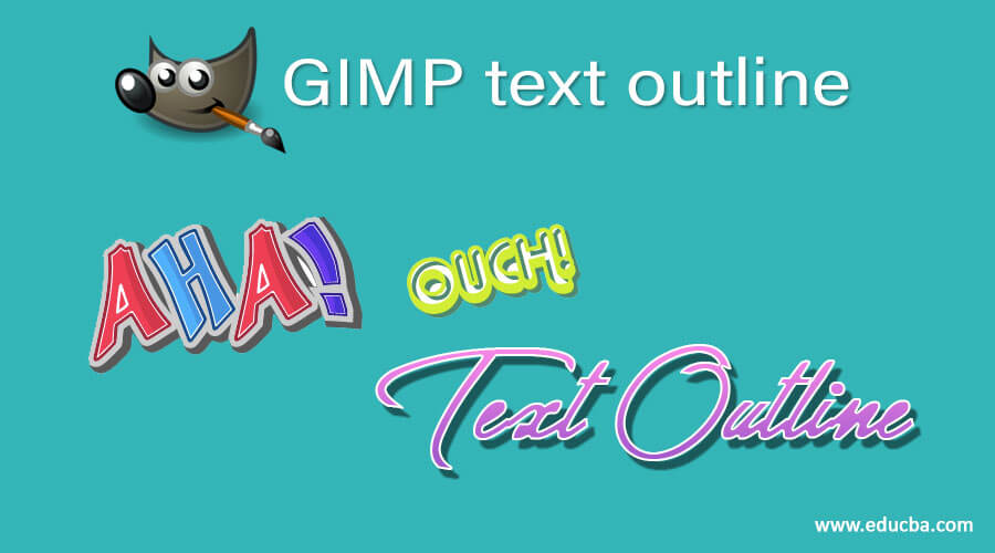 GIMP text outline