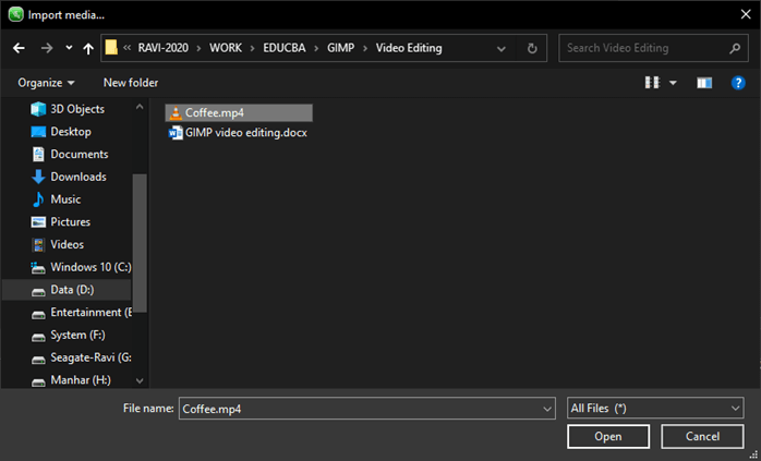 GIMP video editing output 4