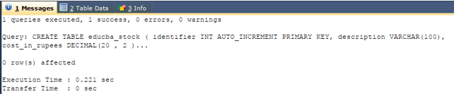 MySQL Decimal 1