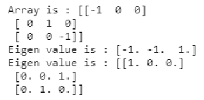 Diagonal matrix of values-1.3