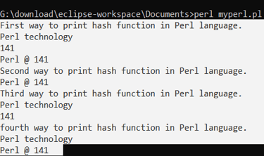 Perl print hash 1