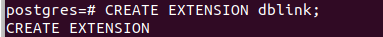 create dblink extension