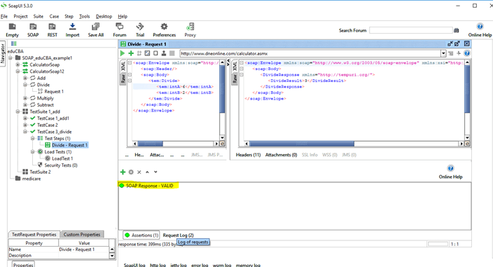 Soapui Load Test output 23