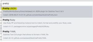 sublime json editor