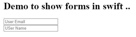 Swift forms