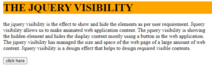 jQuery Visibility -1.2