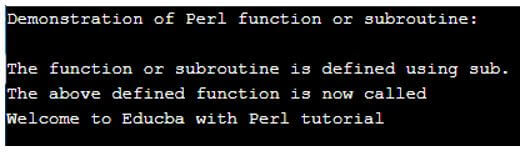 perl function 1
