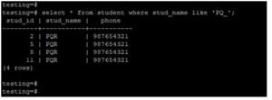 Postgres like query | How like query Work in PostgreSQL with Examples