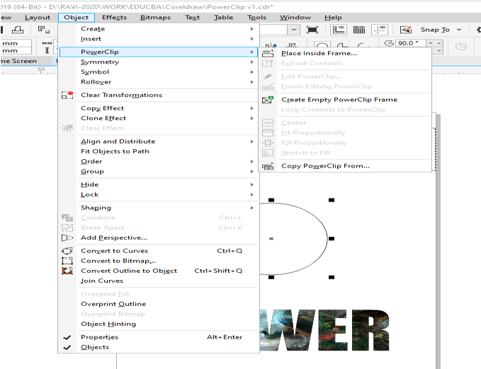 CorelDRAW Powerclip 2