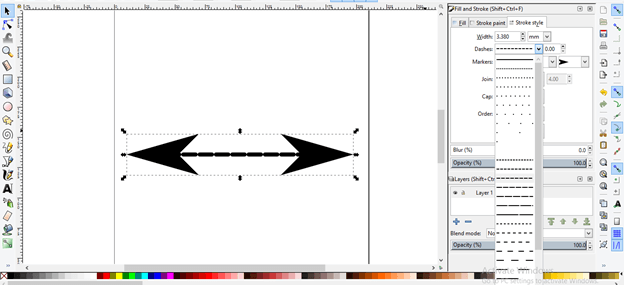Inkscape arrow output 10