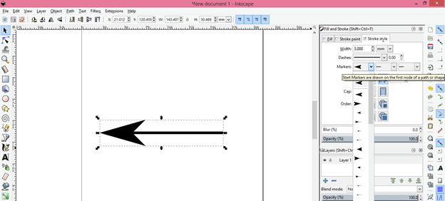 Inkscape arrow output 7
