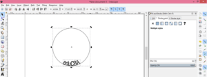 how to arch text in inkscape