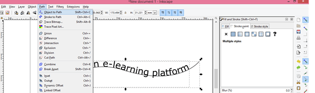 how to edit text in inkscape