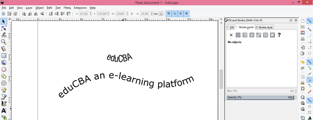 Inkscape Curved Text | Learn How to Create Curved Text in Inkscape?