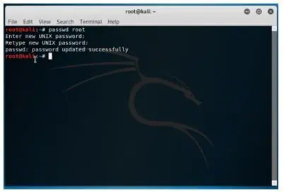 Kali Linux Root Password 1