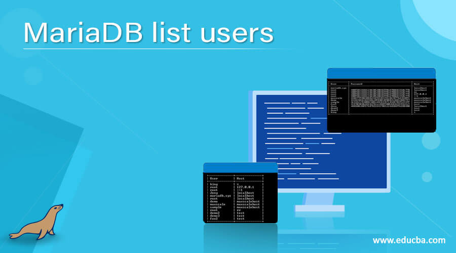 MariaDB list users