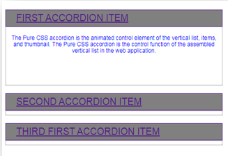 Pure CSS Accordion 1