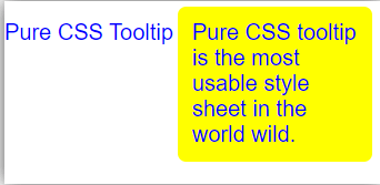 Pure CSS Tooltip 1