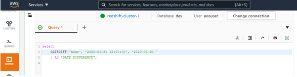 Redshift DateDiff 5