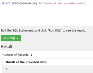 SQL Current Month | Retrieving Current Month Value in SQL
