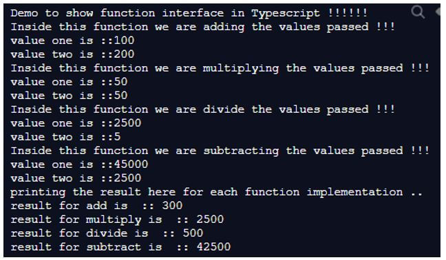 Interface in TypeScript