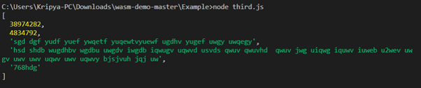 TypeScript wait output 3