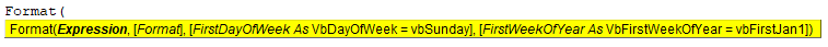 VBA Format Date Example