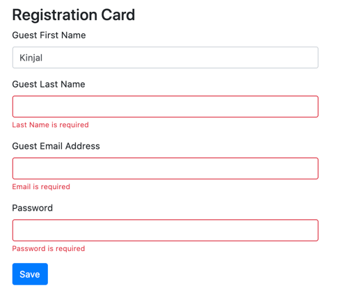 registration card 1