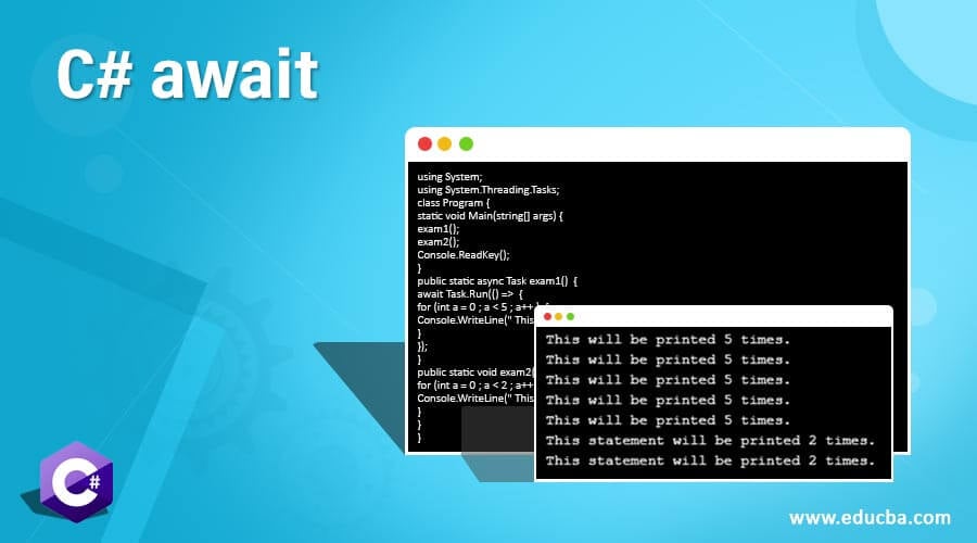 await without assignment c#