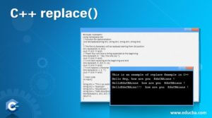 C++ replace() | How does C++ Replace() Work with Examples