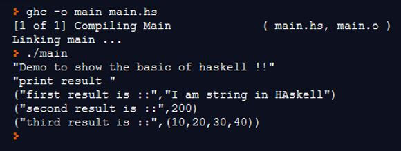 haskell code