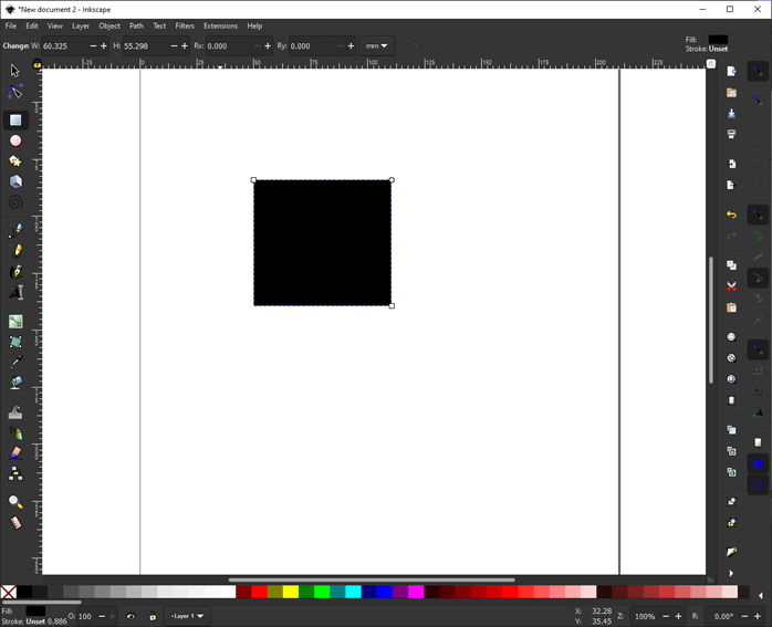 Inkscape gradient output 1